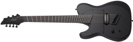 Schecter DIAMOND SERIES PT-7 MS Black Ops  Satin Black Open Pore   Left Handed 7-String Electric  Guitar 2024